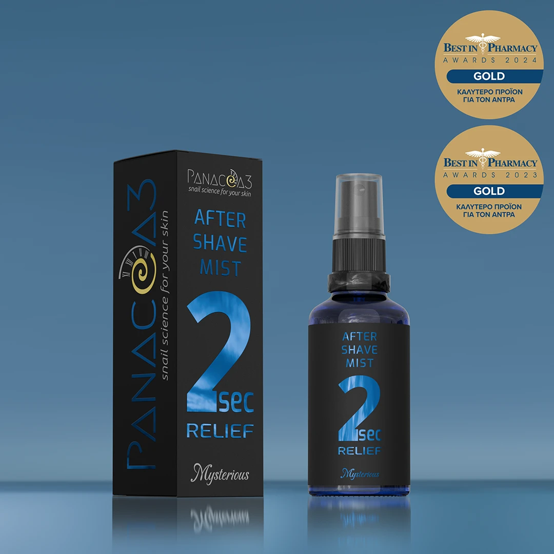 PANACEA3 After Shave Mist 2 sec Relief από έκκριμα σαλιγκαριού (Mysterious)