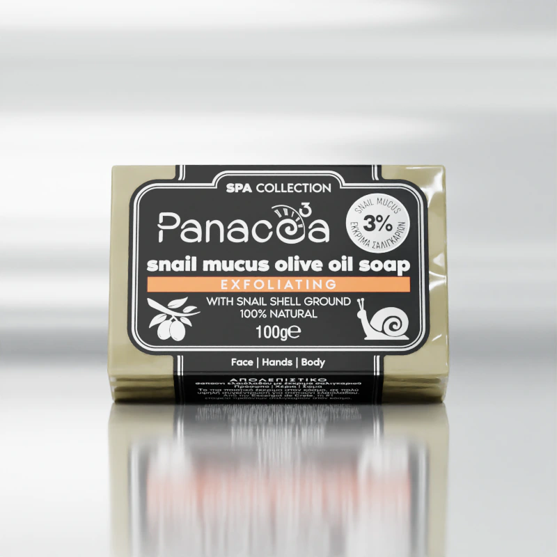 PANACEA3 απολεπιστικό σαπούνι ελαιόλαδου με 3% έκκριμα σαλιγκαριού Spa Collection