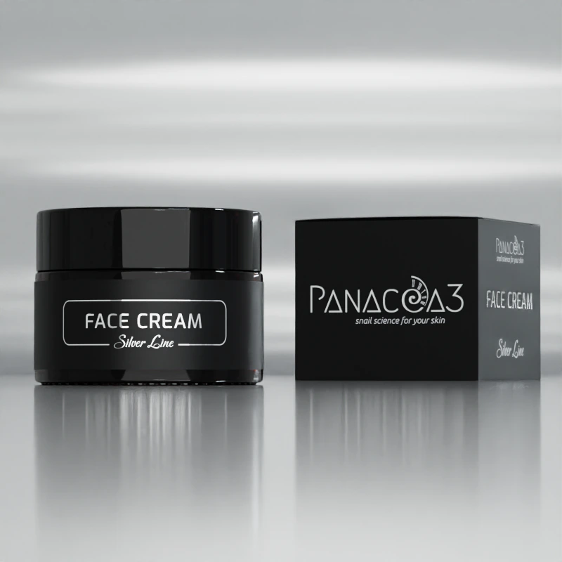Panacea3 Face Cream from snail secretion 24h, Silver Line