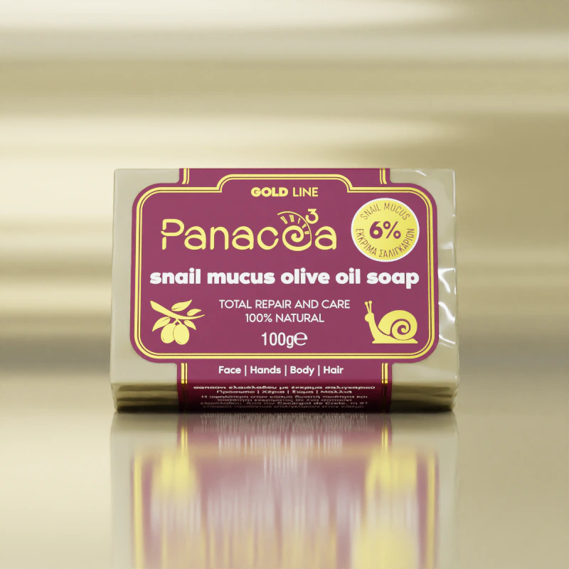 Panacea3 Olive Oil Soap with 6% snail secretion Gold Line